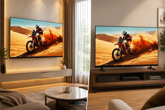 Tư vấn lắp đặt tivi Sony 65 inch K-65S25VM2 cho phòng khách, treo tường hay để bàn?