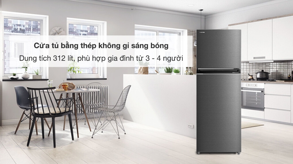 Tủ Lạnh Toshiba Inverter GR-RT416WE-PMV(58)-MM Giải Pháp Bảo Quản Thực Phẩm Hiện Đại Cho Gia Đình Việt