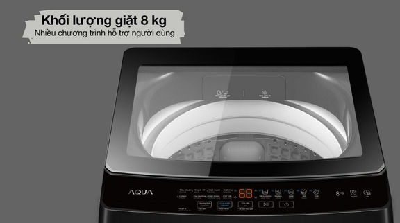 Máy Giặt Aqua 8 Kg AWM8-316K(B) Giải Pháp Giặt Giũ Tiện Lợi Cho Gia Đình 3-5 Thành Viên