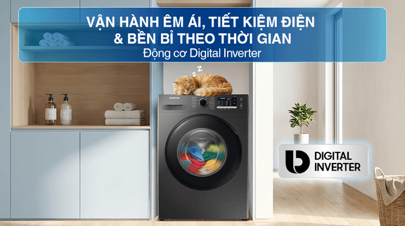 Máy giặt sấy Samsung giá rẻ WD10HG4U04BBSV mới ra mắt có gì đặc biệt?