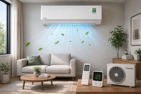 Đánh giá điều hòa Panasonic 24000btu CS-U24BKH-8, công suất lớn có tốn điện không?