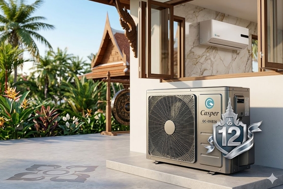 Sức mạnh từ Thái Lan, máy nén điều hòa Casper GC-09IB36 được bảo hành tới 12 năm