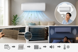 Dùng điều hòa Casper JC-12IU36 dùng 2-3 năm có bị kém mát, kêu to không?