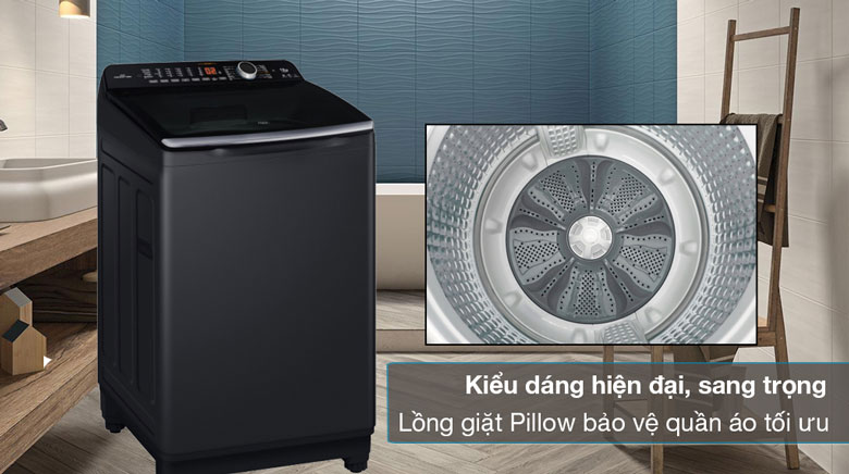 Máy Giặt Aqua Inverter 12kg AQW-DR120HT.BK Giải Pháp Giặt Giũ Hiệu Quả Cho Gia Đình Đông Thành Viên