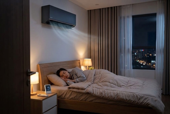 Trải nghiệm bật điều hòa Panasonic CS-AU9BKH-8 cả đêm: Tiền điện hết bao nhiêu?