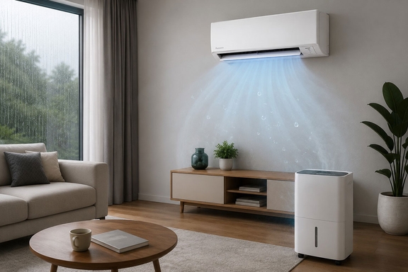 Chế độ hút ẩm Dry của điều hòa Panasonic CS-U18BKH-8 có thay thế được máy hút ẩm chuyên dụng?
