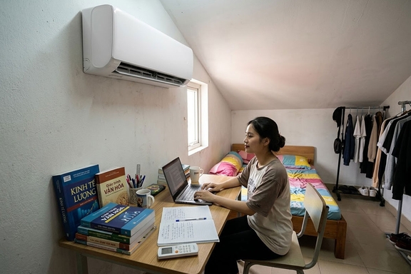 Sinh viên ở trọ, người đi thuê nhà: Vì sao điều hòa Casper JC-12IU36 là lựa chọn kinh tế nhất?