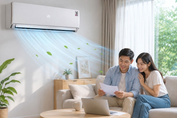 Lo lắng về tiền điện khi dùng máy cơ 18000btu? Thử ngay điều hòa Casper SC-18FB36M với ECO