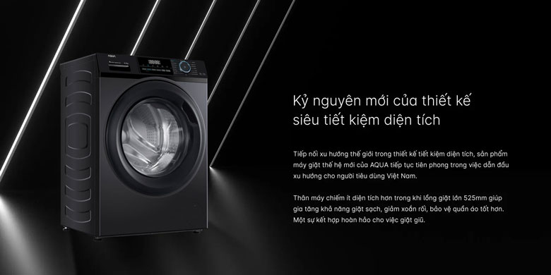 Máy Giặt Aqua Inverter 8.5Kg AQD-A852J.BK Giải Pháp Giặt Giũ Tiết Kiệm Cho Gia Đình Hiện Đại