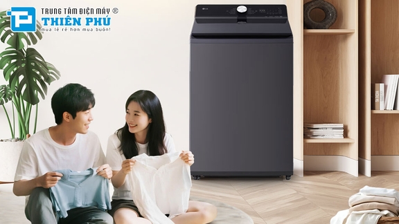 Sức hút của máy giặt LG 16kg TX2516DT3O: Giặt 16kg, AI DD và ThinQ thông minh