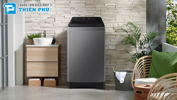 Máy giặt Samsung cửa trên WA40F17E7CSV có phù hợp gia đình đông người?