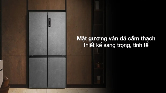 Tủ Lạnh Aqua Inverter Multi Door 660 Lít AQR-M727XA(GS)U1 Không Gian Lưu Trữ Lớn, Bảo Quản Thực Phẩm Tối Ưu