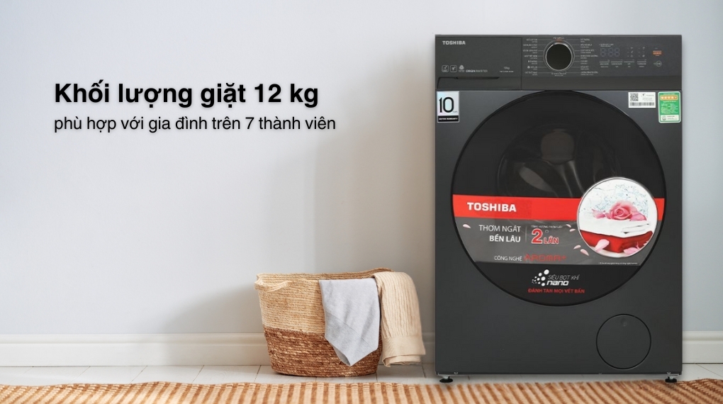 Máy Giặt Toshiba TW-T21BU130UWV(MG) Inverter 12Kg Giặt Sạch Sâu, Tiết Kiệm Điện, Điều Khiển Thông Minh