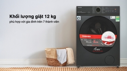 Máy Giặt Toshiba TW-T21BU130UWV(MG) Inverter 12Kg Giặt Sạch Sâu, Tiết Kiệm Điện, Điều Khiển Thông Minh