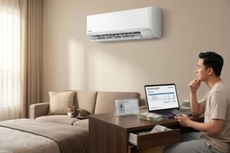 Chi phí tiền điện mỗi tháng khi sử dụng điều hòa Panasonic 12000btu CS-N12AKH-8 là bao nhiêu?