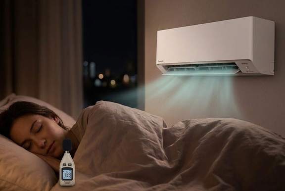 Điều hòa Panasonic CS-RU12CKH-8D 12000Btu có êm không? Có phù hợp phòng ngủ không?