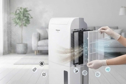 Đánh giá màng lọc 4 trong 1 trên máy hút ẩm Panasonic F-YCT14V: Khử mùi, diệt khuẩn ra sao?