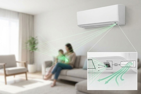 Khám phá cơ chế tiết kiệm điện của mắt thần thông minh trên điều hòa Daikin FTKY71ZVMV