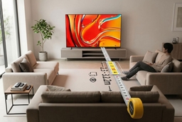 Khoảng cách xem an toàn cho google tivi Sony K-75XR70 75 inch là bao nhiêu?