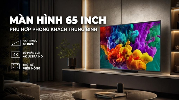 Tivi LG Qned Evo AI 65 Inch 65QNED86BSA phù hợp phòng khách bao nhiêu m2?