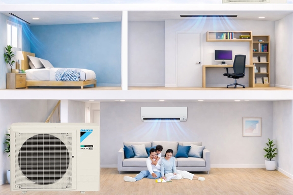 Làm mát cho 4 phòng, dàn nóng điều hòa multi Daikin 4MXM80RVMV có đủ công suất không?