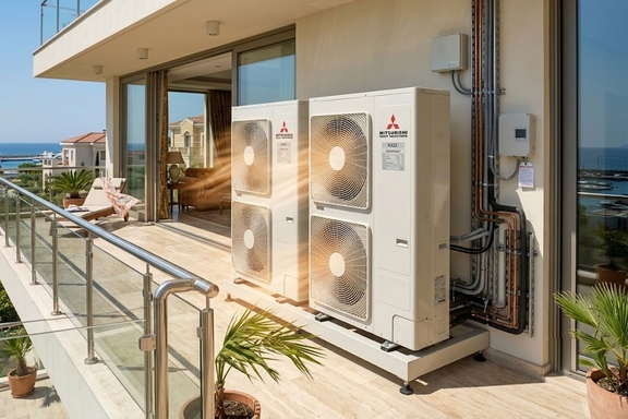 Không gian hẹp, mặt bằng khó – Có lắp đặt được dàn nóng điều hòa trung tâm Mitsubishi FDC224KXE6G không?