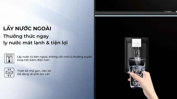 Tủ Lạnh Aqua AQR-T305FA(LB) Inverter 283 Lít Thiết Kế Hiện Đại, Bảo Quản Thực Phẩm Linh Hoạt