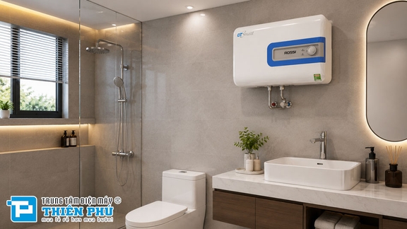 Nhà 3 người nên lắp bình nóng lạnh Rossi 20 lít hay 30 lít?