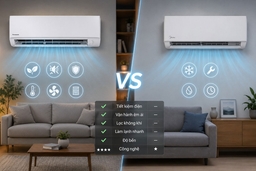 Điều hòa Panasonic CS-N24AKH-8 có gì hơn Midea MSFQ-24CRN8 mà có giá bán gấp đôi?