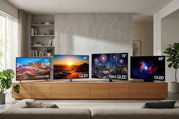 Phân biệt các dòng tivi Samsung: Crystal UHD, QLED, Neo QLED và OLED khác gì nhau?