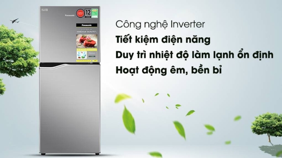 Tủ Lạnh Panasonic NR-BA190PPVN Inverter 170 Lít Tiết Kiệm Điện, Làm Lạnh Hiệu Quả
