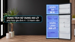Tủ lạnh Aqua AQR-T518FA(SL) Inverter 455 lít làm lạnh hiệu quả, bảo quản thực phẩm tối ưu
