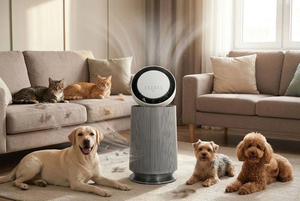 Nhà nuôi nhiều thú cưng, đừng bỏ qua máy lọc không khí LG Alpha PET AS65GDBY0