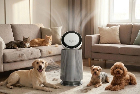 Nhà nuôi nhiều thú cưng, đừng bỏ qua máy lọc không khí LG Alpha PET AS65GDBY0
