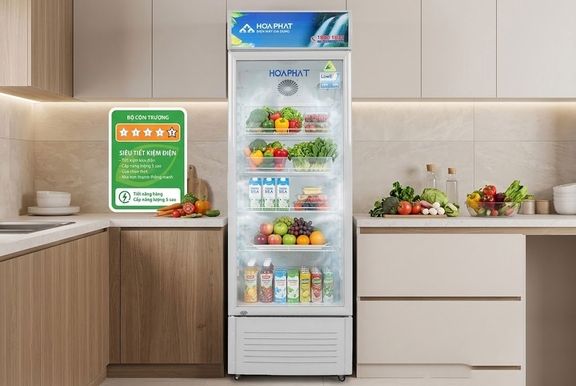 Tủ mát Hòa Phát 242 lít HSR S6242 bảo quản hiệu quả, tiết kiệm điện năng