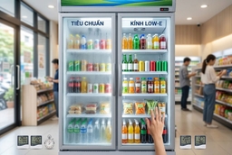 Công nghệ kính Low-E trên tủ mát Sanaky có thực sự chống đọng sương tốt?