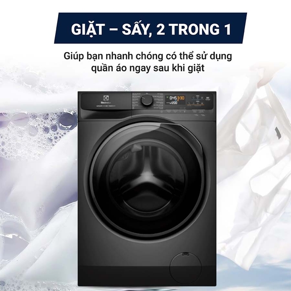 Máy giặt sấy Electrolux giá rẻ EWW1023P5SC có giặt hiệu quả như máy giặt thông thường