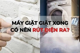 Có nên rút điện máy giặt Electrolux cửa ngang 10kg EWF1024D3SC sau khi sử dụng không?