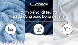 Công nghệ AI EcoBubble trên máy giặt Samsung 10kg WW10DB7U34GBSV có gì đặc biệt