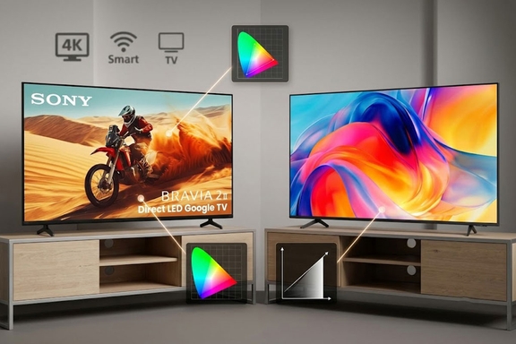 So sánh tivi Sony K-43S25VM2 và Samsung UA43M77HAKXXV, tivi 43 inch 4K nào đáng mua?