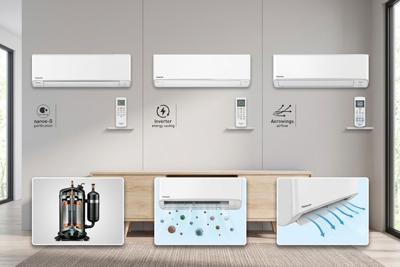 Điều hòa Panasonic 9000btu inverter loại nào tốt? Đánh giá chi tiết 3 model nổi bật