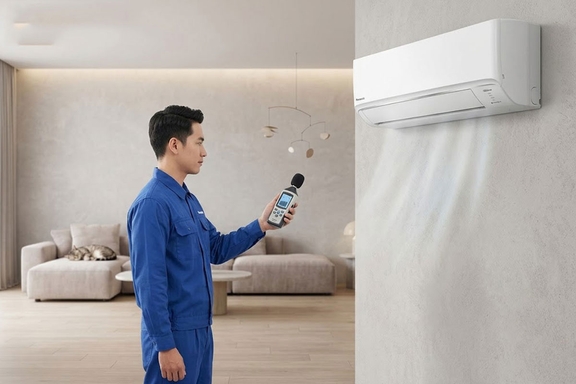 Đo thực tế độ ồn của điều hòa Panasonic CU/CS-YZ18AKH-8: Chế độ Quiet có giúp máy êm ái?