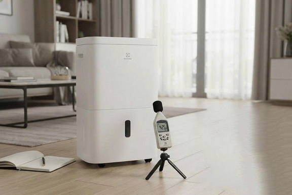 Đo lường độ ồn thực tế của máy hút ẩm Electrolux EDH10TRBW1 ở các chế độ vận hành khác nhau
