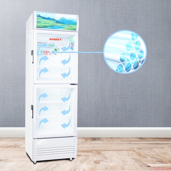 Tủ mát Sanaky 2 cánh VH-358W3L làm lạnh có nhanh không? Những yếu tố quyết định hiệu quả bảo quản