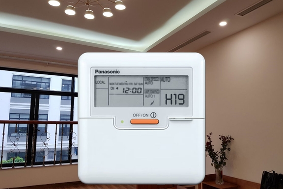 Điều hòa âm trần nối ống gió Panasonic S-3448PF3HB/U-43PZ3H5 báo mã lỗi H19 là bị gì và cách khắc phục ra sao?