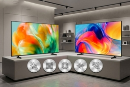 So sánh hai model tivi Samsung 75 inch UA75M80H và UA75M77H có gì khác nhau?