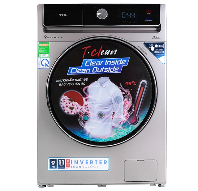 Máy Giặt TCL Inverter 9Kg TWF90-K14508DC04 Lồng Ngang