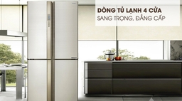 Tổng quan tủ lạnh Sharp Inverter SJ-FX630V-BE 4 cánh 556 Lít