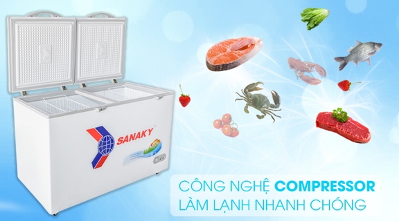 Phân tích sự khác biệt giữa tủ đông Sanaky dàn đồng VH-5699HY và VH-5699HY3