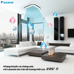 3 máy điều hòa âm trần 2 chiều được lắ đặt nhiều trong khu trung tâm thương mại